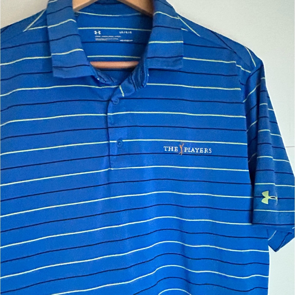 UNDER ARMOUR heat gear mens large THE PLAYERS golf polo